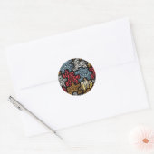 RAB Rockabilly Animal Print Puzzle Ronde Sticker (Envelop)