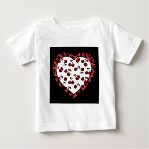 RAB Rockabilly Cherries Leopard Print Heart