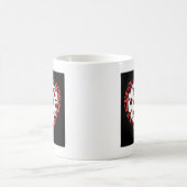 RAB Rockabilly Cherries Leopard Print Heart Koffiemok (Center)