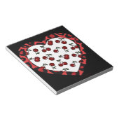 RAB Rockabilly Cherries Leopard Print Heart Notitieblok (Schuin)