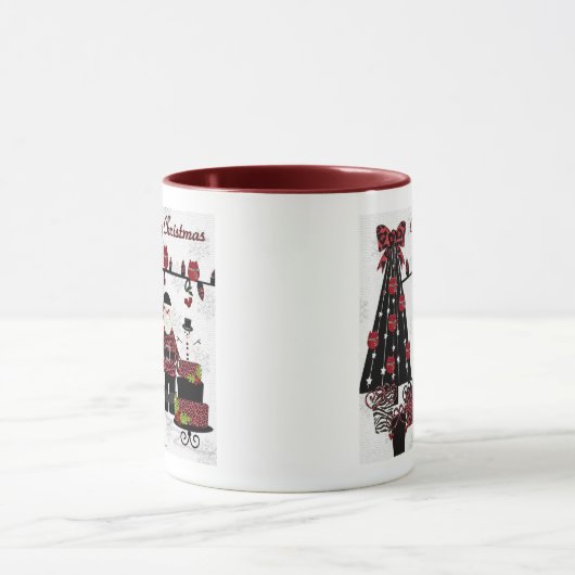 RAB Rockabilly Cherry kerstkerstkerstcadeautjes Mo Mok (Midden)