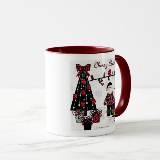 RAB Rockabilly Cherry kerstkerstkerstcadeautjes Mo Mok (Voorkant rechts)