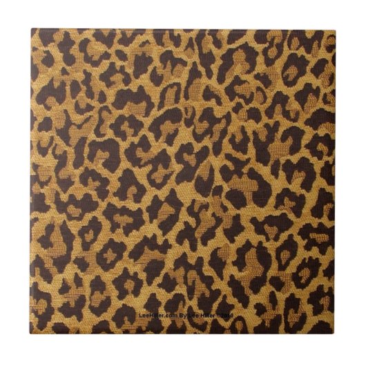 RAB Rockabilly Classic Leopard Print Tile Tegeltje (Voorkant)