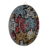 RAB Rockabilly Dierenprint Puzzel Dartbord (Voorkant Links)