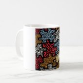 RAB Rockabilly Dierenprint Puzzel Koffiemok (Voorkant links)