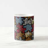 RAB Rockabilly Dierenprint Puzzel Koffiemok (Center)