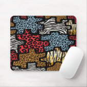 RAB Rockabilly Dierenprint Puzzel Muismat (Met muis)