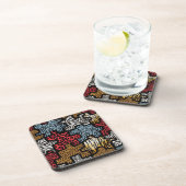 RAB Rockabilly Dierenprint Puzzel Onderzetter (Rechterzijde)