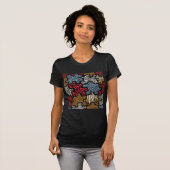 RAB Rockabilly Dierenprint Puzzel T-shirt (Voorkant volledig)