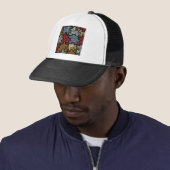 RAB Rockabilly Dierenprint Puzzel Trucker Pet (In situ)