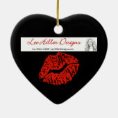 RAB Rockabilly Gold Leopard Print Sugar Skulls Keramisch Ornament (Achterkant)