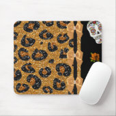 RAB Rockabilly Goud Luipaardprint Suiker Schedels Muismat (Met muis)