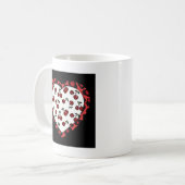 RAB Rockabilly Kersen Luipaardprint Hart Koffiemok (Voorkant links)