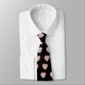RAB Rockabilly Kersen Luipaardprint Hart Stropdas (Gebonden)