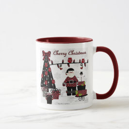 RAB Rockabilly Kerskerst Santa Cadeaus Mok