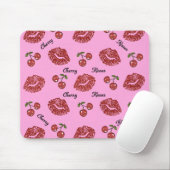 RAB Rockabilly Kussen van Kersen op Roze Muismat (Met muis)
