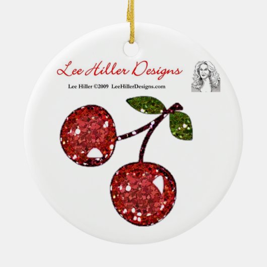 RAB Rockabilly Leopard Print Brown Gold Keramisch Ornament (Achterkant)