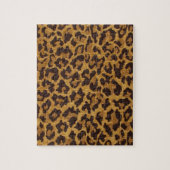 RAB Rockabilly Leopard Print Brown Gold Legpuzzel (Verticaal)