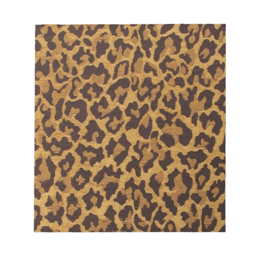 RAB Rockabilly Leopard Print Brown Gold Notitieblok (Voorkant)