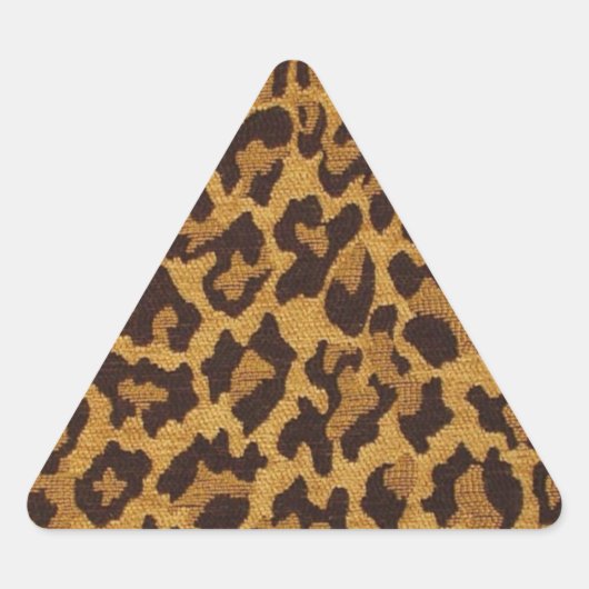 RAB Rockabilly Leopard Print Brown Gold Sticker (Voorkant)