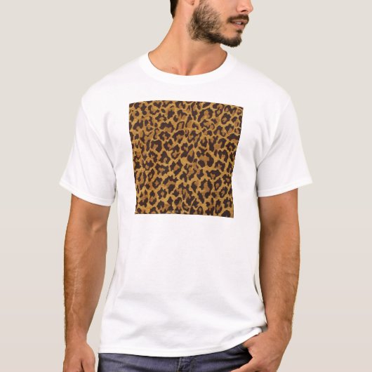 RAB Rockabilly Leopard Print Brown Gold T-shirt (Voorkant)