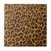 RAB Rockabilly Leopard Print Brown Gold Tegeltje (Voorkant)