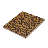 RAB Rockabilly Leopard Print Brown Gold Tegeltje (Zijkant)
