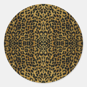 RAB Rockabilly Leopard Print Gifts Ronde Sticker