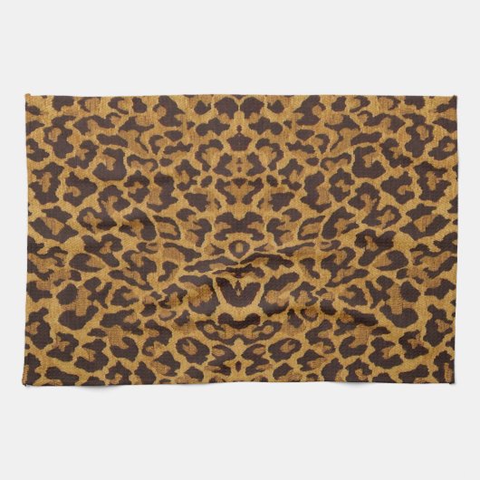 RAB Rockabilly Leopard Print Kitchen Towel Theedoek (Horizontaal)