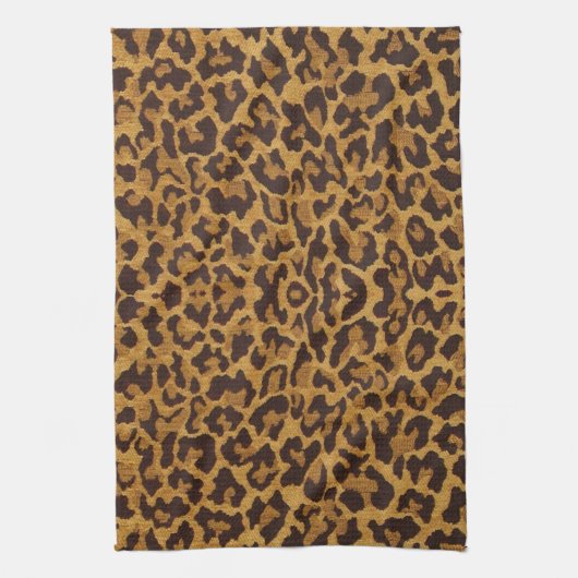 RAB Rockabilly Leopard Print Kitchen Towel Theedoek (Verticaal)