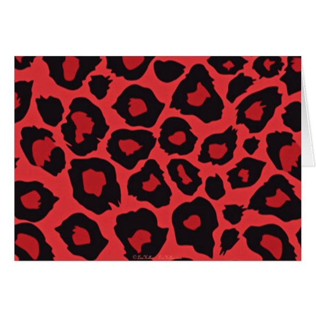 RAB Rockabilly Leopard Print Red Black (Voorkant Horizontaal)