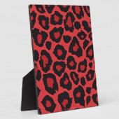 RAB Rockabilly Leopard Print Red Black Fotoplaat (Zijkant)