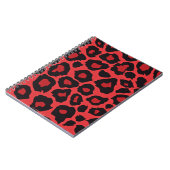 RAB Rockabilly Leopard Print Red Black Notitieboek (Linkerzijde)