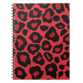 RAB Rockabilly Leopard Print Red Black Notitieboek (Voorkant)