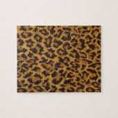 RAB Rockabilly Luipaardprint Bruin Goud Legpuzzel (Horizontaal)