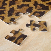 RAB Rockabilly Luipaardprint Bruin Goud Legpuzzel (Zijkant)