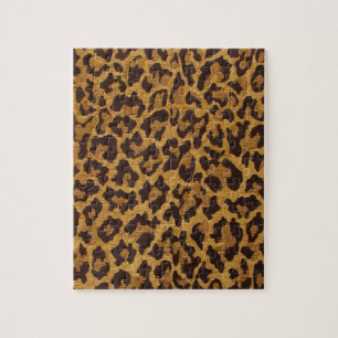 RAB Rockabilly Luipaardprint Bruin Goud Legpuzzel