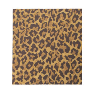 RAB Rockabilly Luipaardprint Bruin Goud Notitieblok