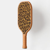 RAB Rockabilly Luipaardprint Bruin Goud Pickleball Paddle (Links)