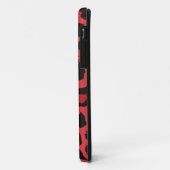 RAB Rockabilly Luipaardprint Rode Zwarte Case-Mate iPhone Case (Achterkant/links)