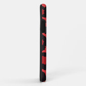 RAB Rockabilly Luipaardprint Rode Zwarte Case-Mate iPhone Case (Achterkant/rechts)