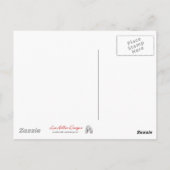 RAB Rockabilly Pink Cheetah Print Briefkaart (Achterkant)