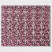 RAB Rockabilly Pink Cheetah Print Cadeaupapier (Vlak)