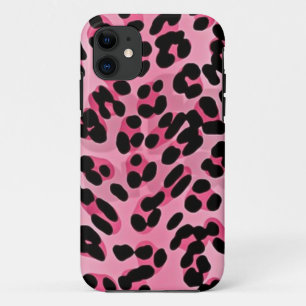 RAB Rockabilly Pink Cheetah Print iPhone 11 Hoesje