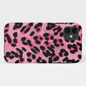 RAB Rockabilly Pink Cheetah Print Case-Mate iPhone Case (Achterkant (horizontaal))