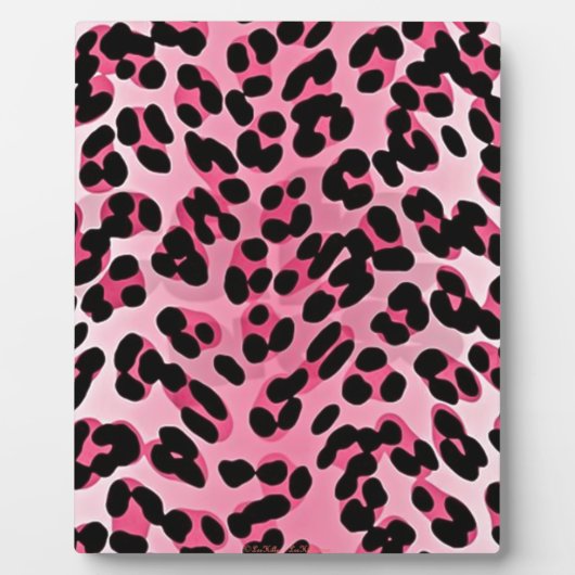 RAB Rockabilly Pink Cheetah Print Fotoplaat (Voorkant)