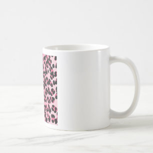 RAB Rockabilly Pink Cheetah Print Koffiemok