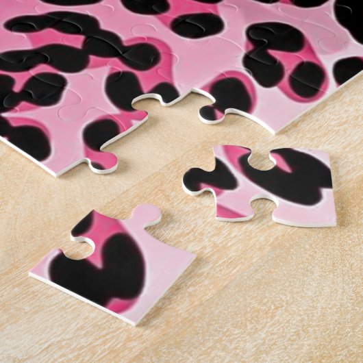 RAB Rockabilly Pink Cheetah Print Legpuzzel (Zijkant)