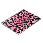 RAB Rockabilly Pink Cheetah Print Notitieboek (Linkerzijde)