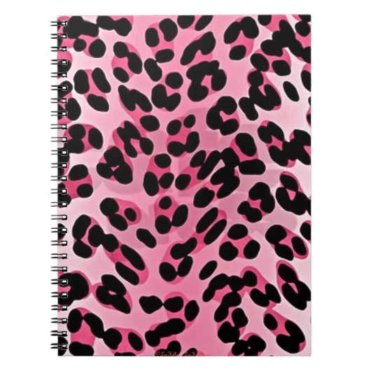 RAB Rockabilly Pink Cheetah Print Notitieboek (Voorkant)